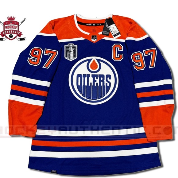 ADIDAS McDavid 97 Oilers 2024 Stanley Cup Final NHL Jersey